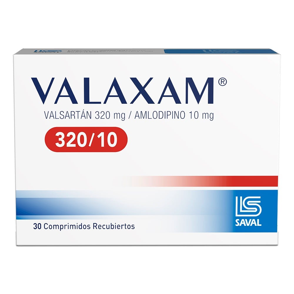 Valaxam 320/10 Valsartan 320 mg 30 Comprimidos Recubiertos