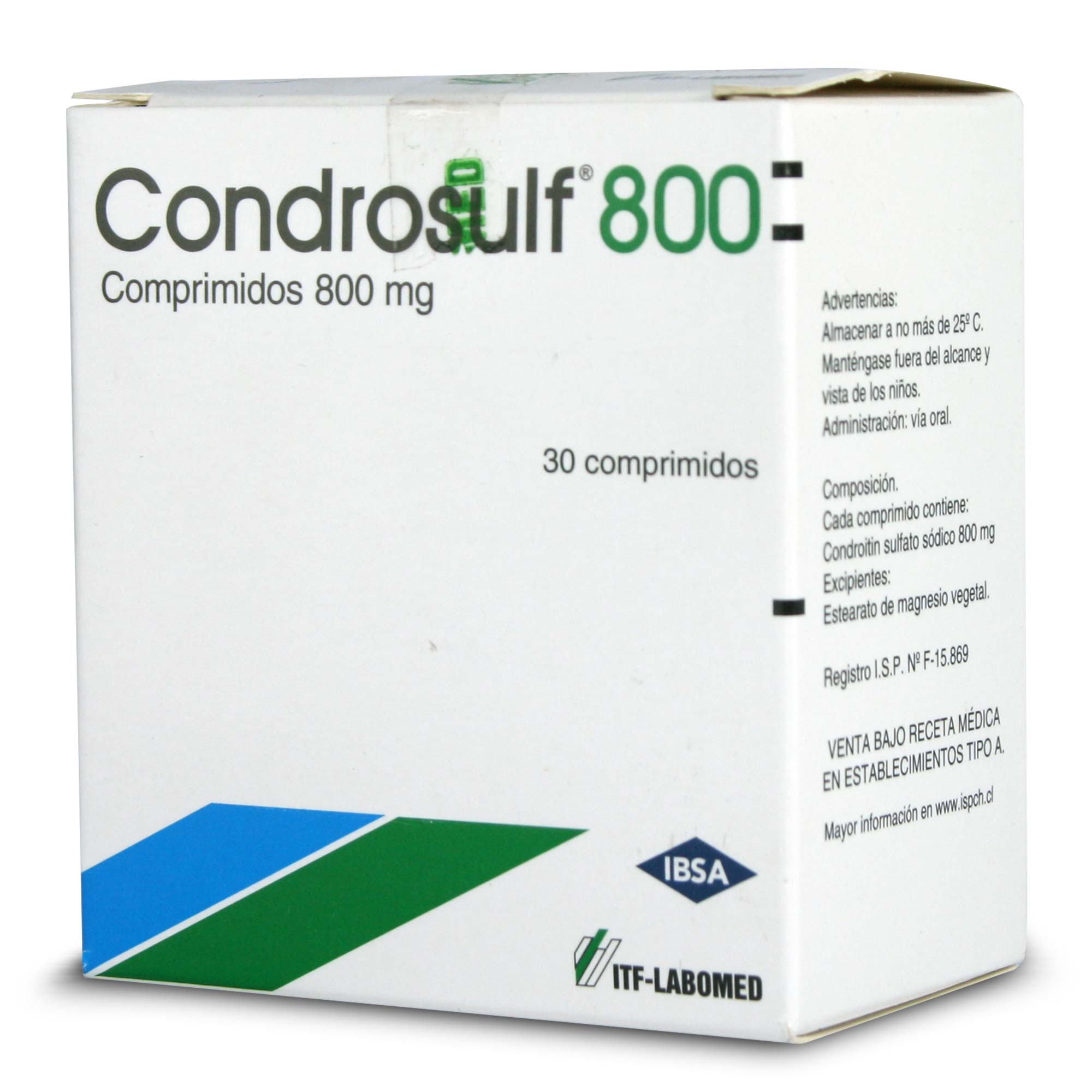Condrosulf Condroitin Sulfato Sodico 800 mg 30 Comprimidos