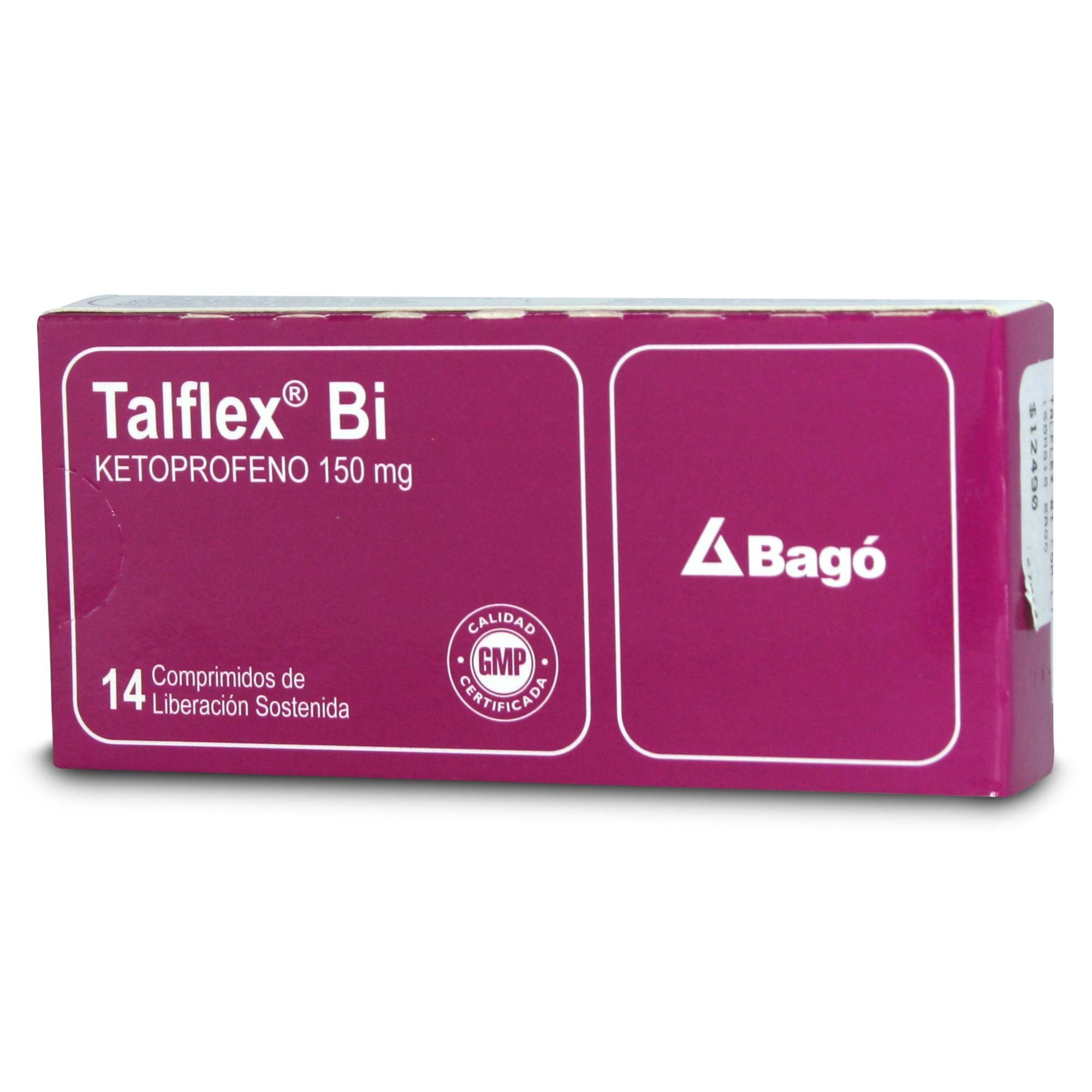 Talflex Bi Ketoprofeno 150 mg 14 Comprimidos de Liberación Sostenida