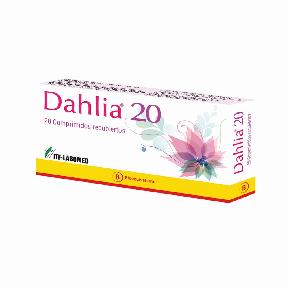 Dahlia 20 Drospirenona 0,03 mg 28 Comprimidos Recubiertos