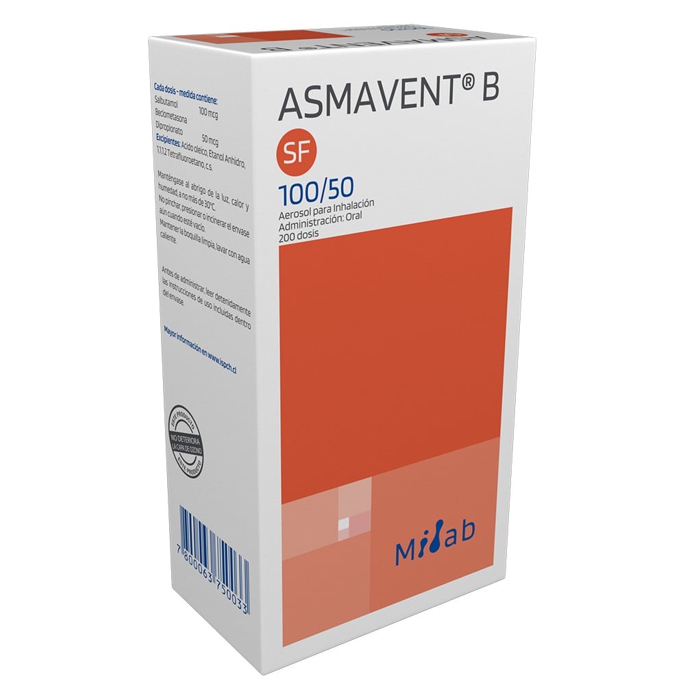 ASMAVENT AEROSOL PARA INHALACIÓN 100 mcg/dosis