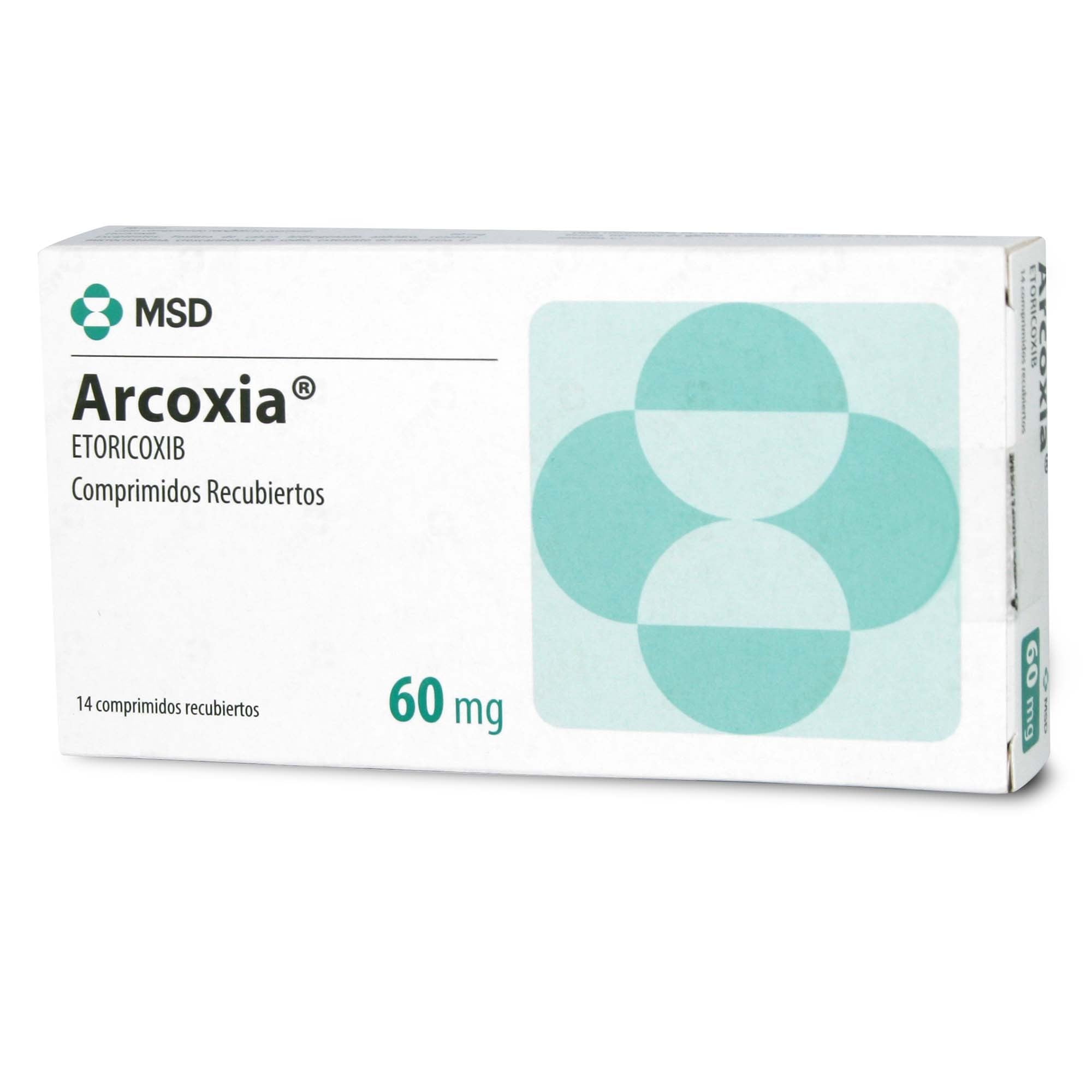 Arcoxia Etoricoxib 60 mg 14 Comprimidos Recubierto
