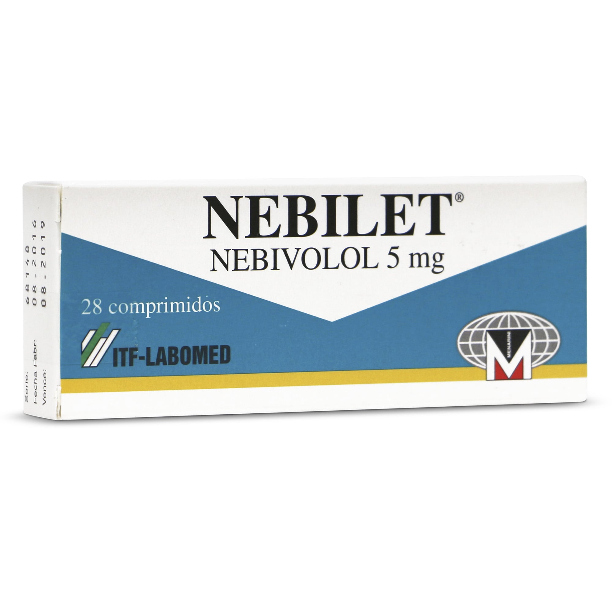 Nebilet Nebivolol 5 mg 28 Comprimidos