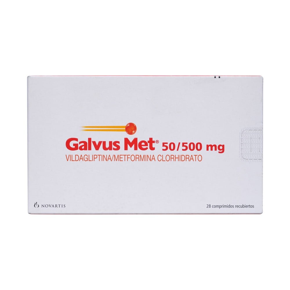 Galvus Met 50/500 Metformina 500 mg 28 Comprimidos