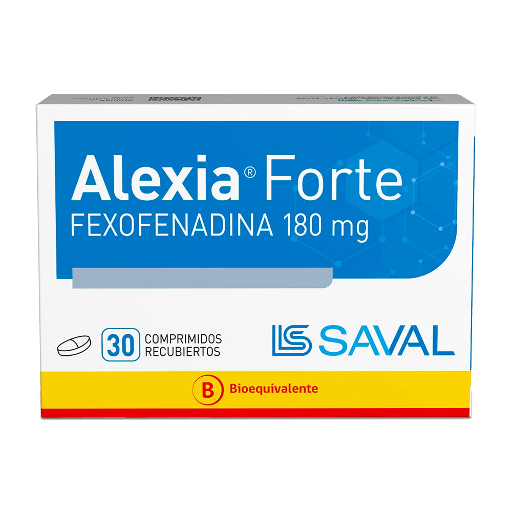 Alexia Forte Fexofenadina 180 mg 30 Comprimidos