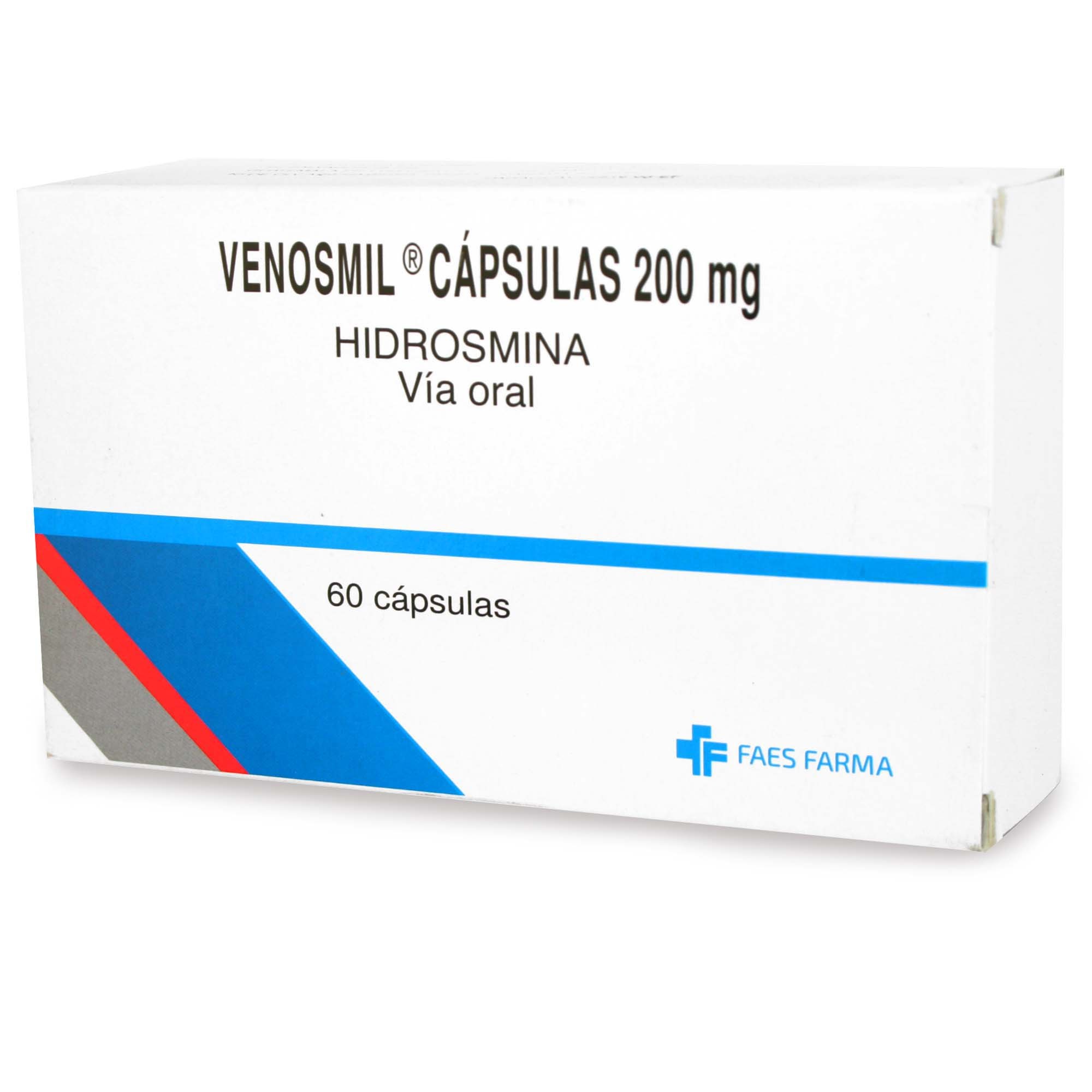 Venosmil Hidrosmina 200 mg 60 Cápsulas