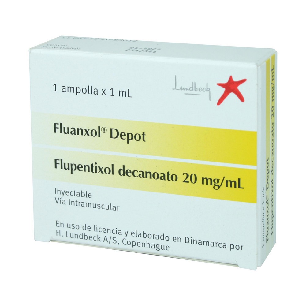 Fluanxol Depot Flupentixol Diclorhidrato 20 mg 1 Ampolla 1 mL