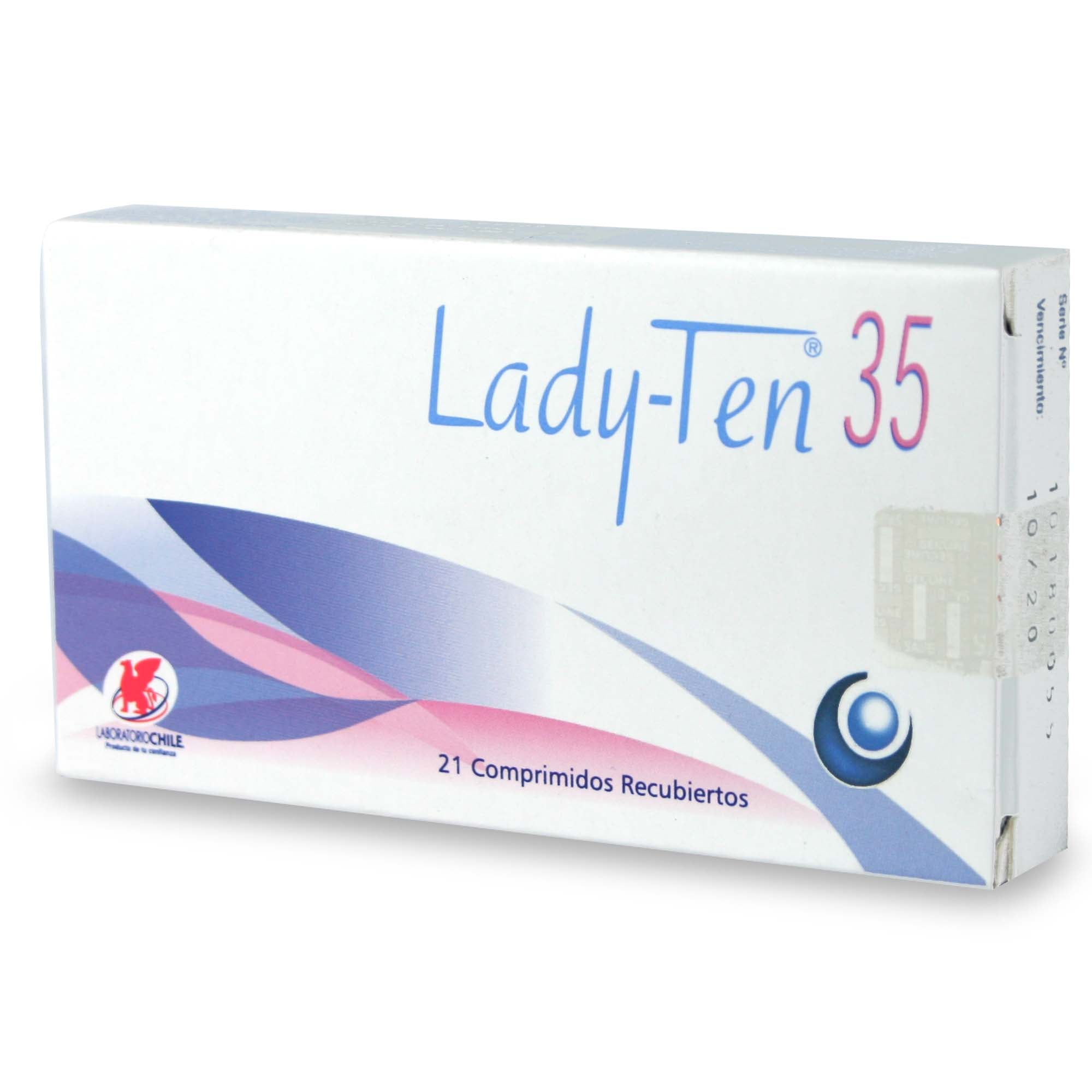 Lady-Ten 35 Ciproterona 2 mg Etinilestradiol 0,035 mg 21 Comprimidos