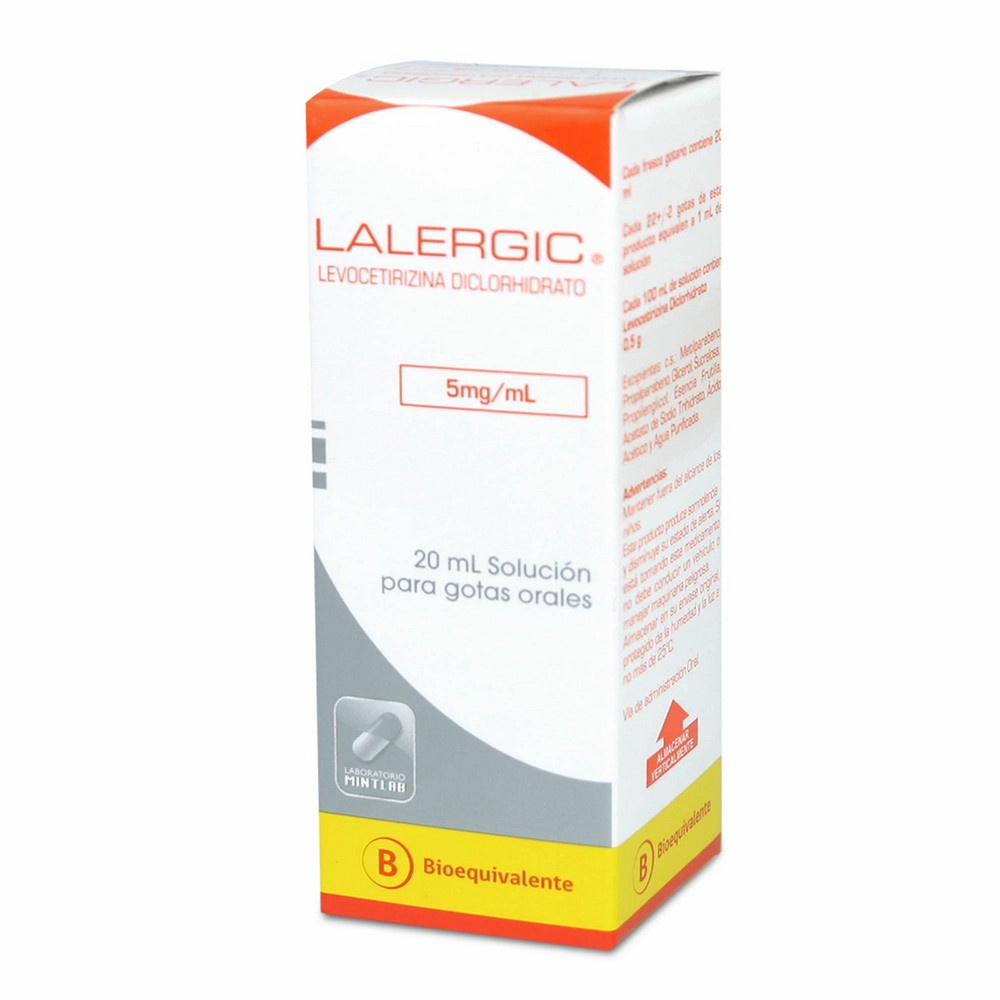 LALERGIC SOLUCIÓN PARA GOTAS ORALES 5 mg/mL