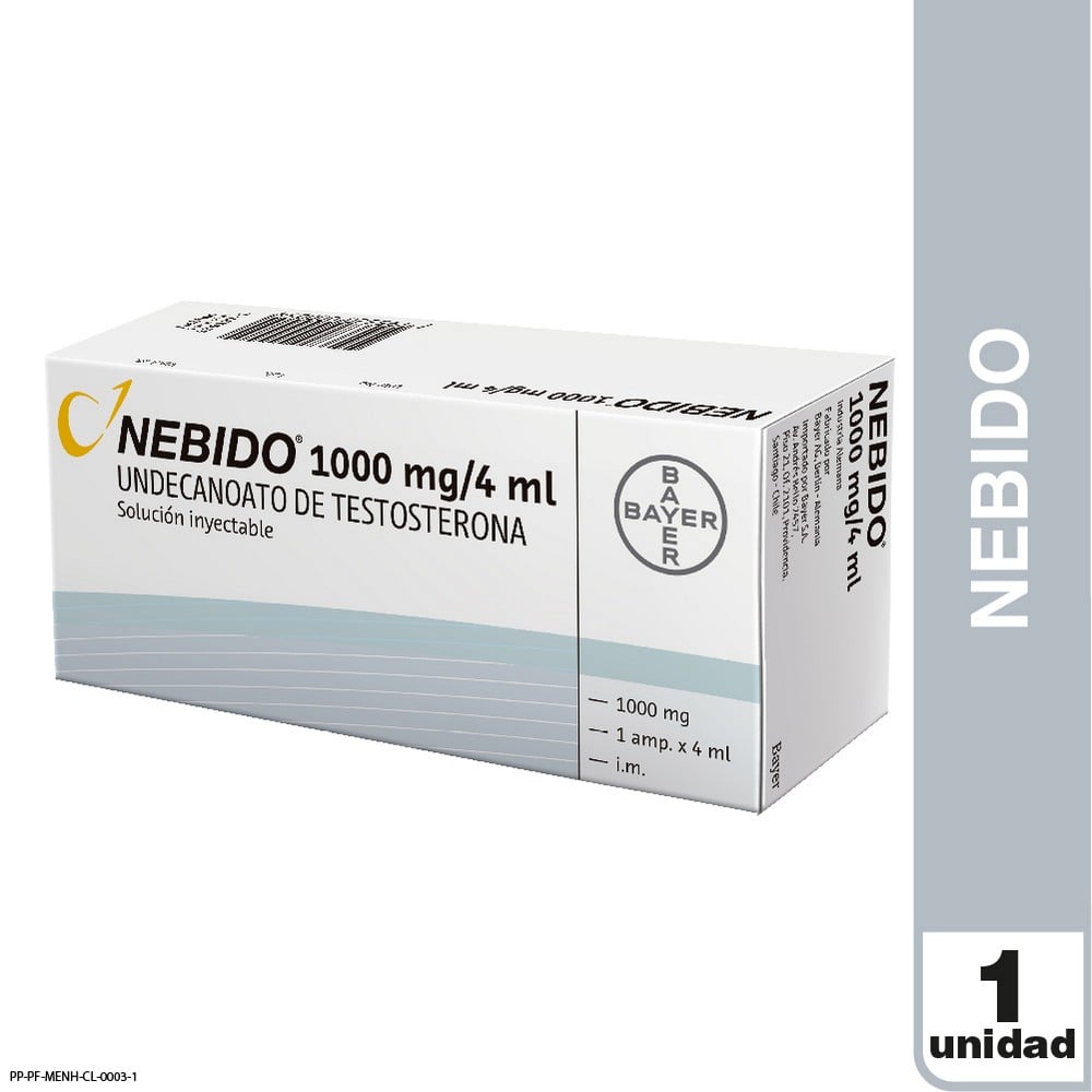 Nebido Testosterona Undecanoato 1000 mg 4 ml 1 Ampolla