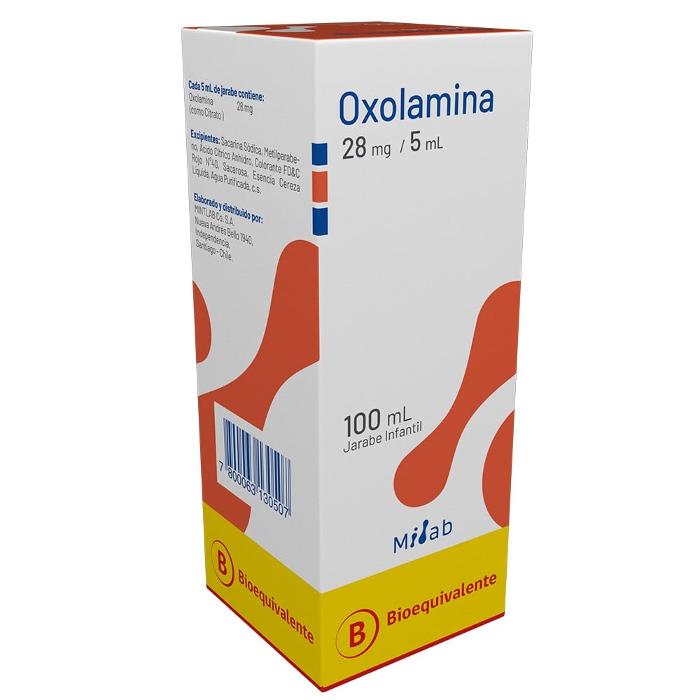 OXOLAMINA JARABE 28 mg/5 mL