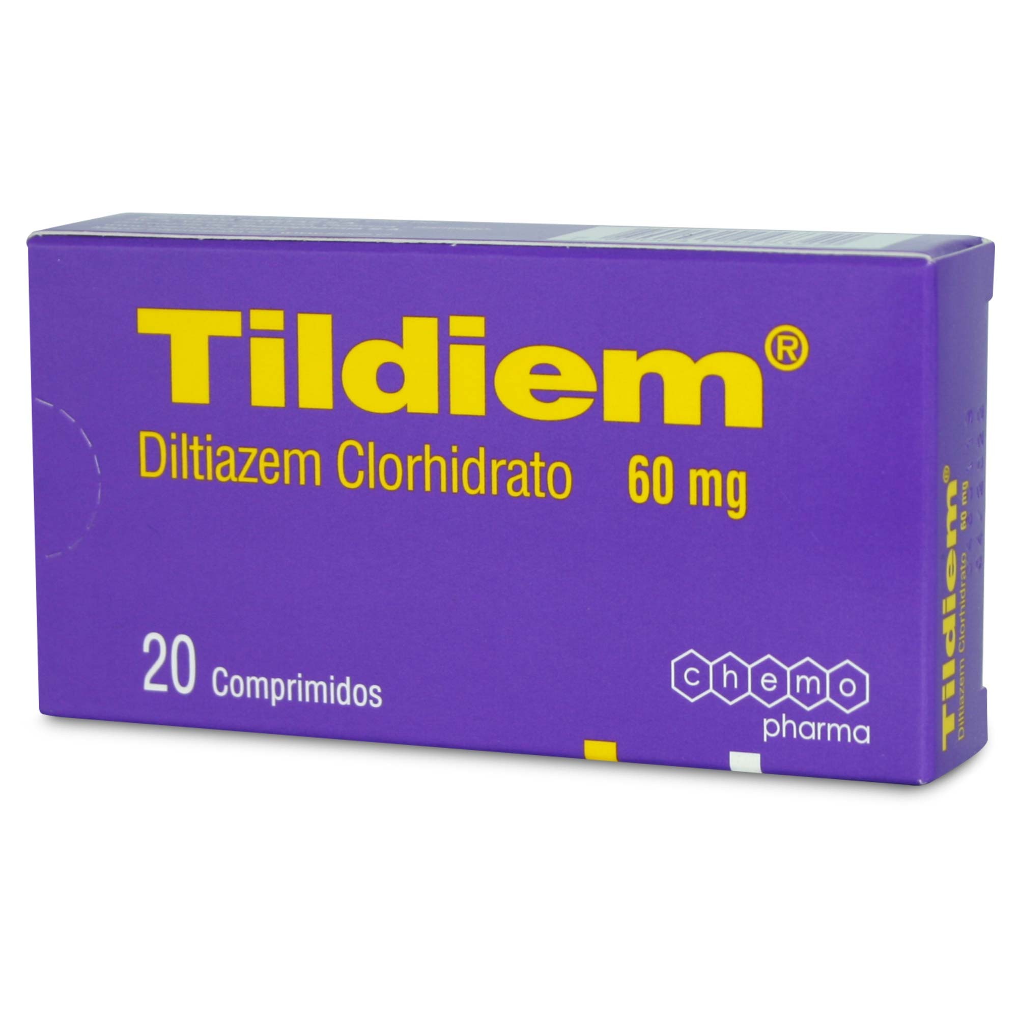 Tildiem Diltiazem Clorhidrato 60 mg 20 Comprimidos