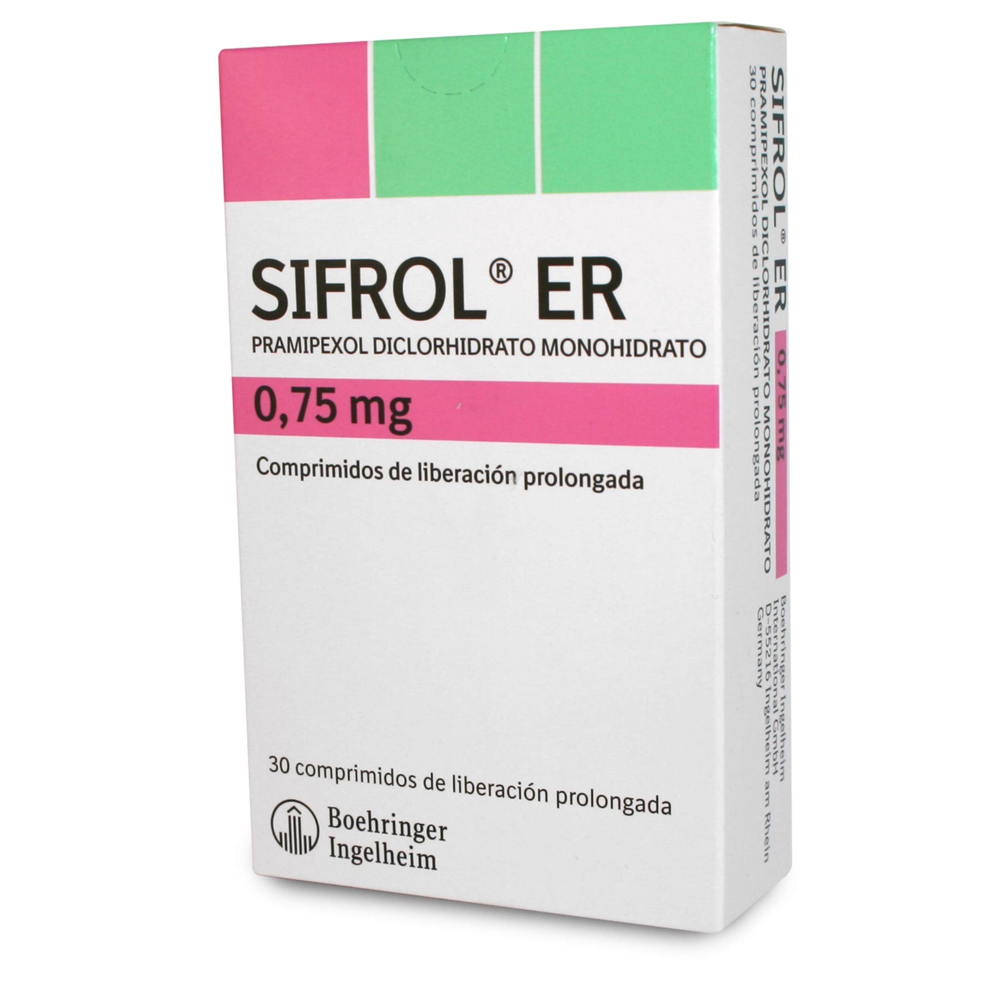SIFROL ER COMPRIMIDOS DE LIBERACIÓN PROLONGADA 0,75 mg