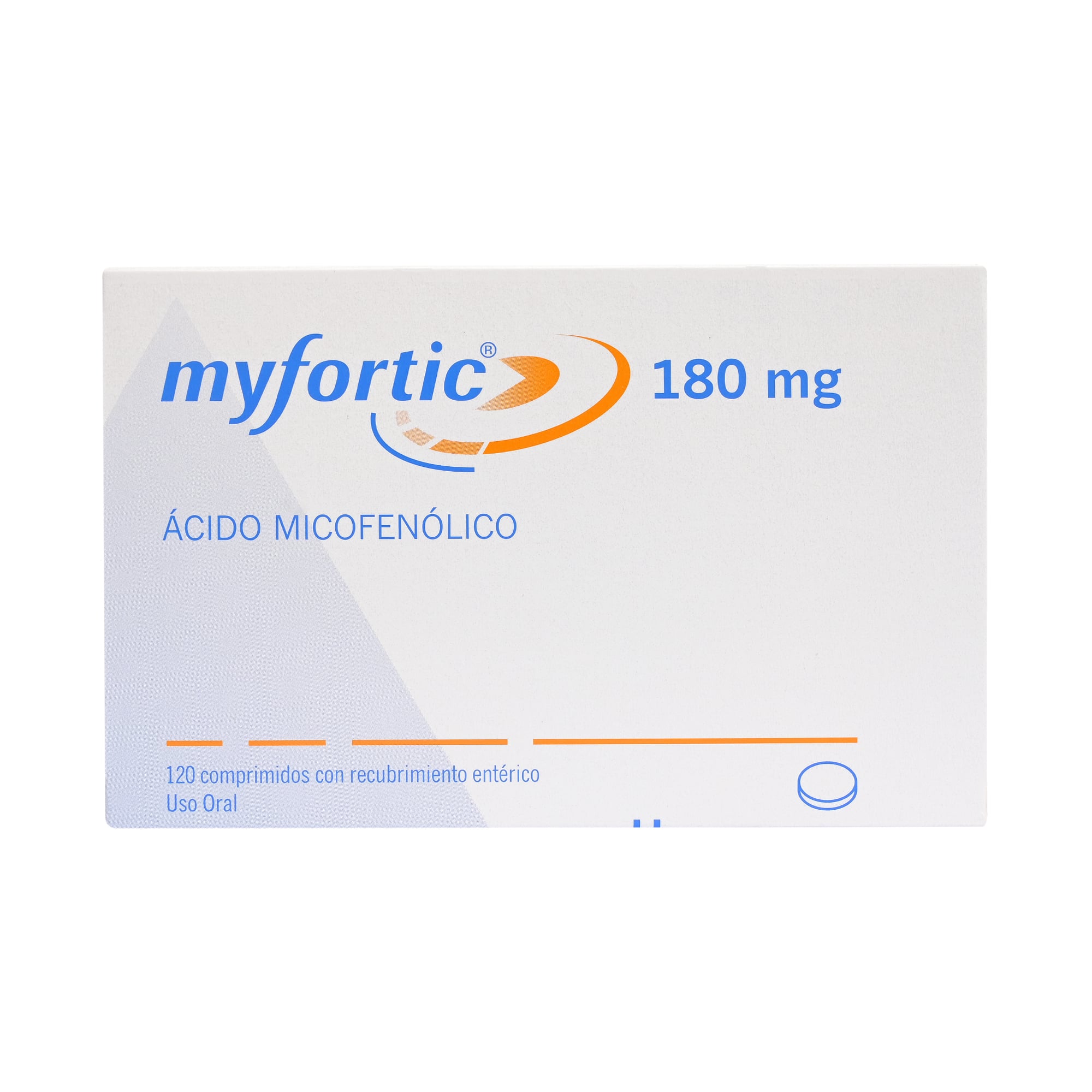 MYFORTIC COMPRIMIDOS CON RECUBRIMIENTO ENTÉRICO 180 mg (ÁCIDO MICOFENÓLICO)