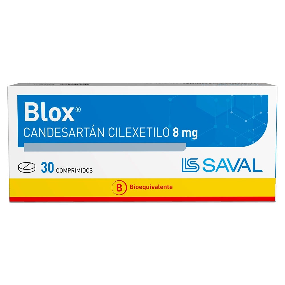Blox Candesartán cilexetilo 8 mg 30 comprimidos