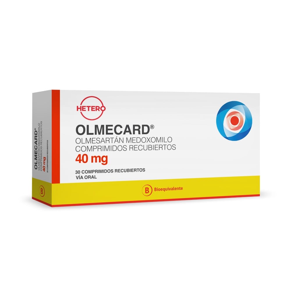 Olmecard  40 mg 30 Comprimidos Recubiertos