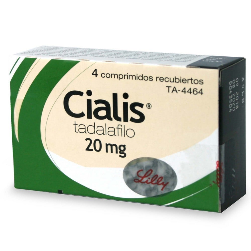 Cialis Tadalafilo 20 mg 4 Comprimidos Recubiertos