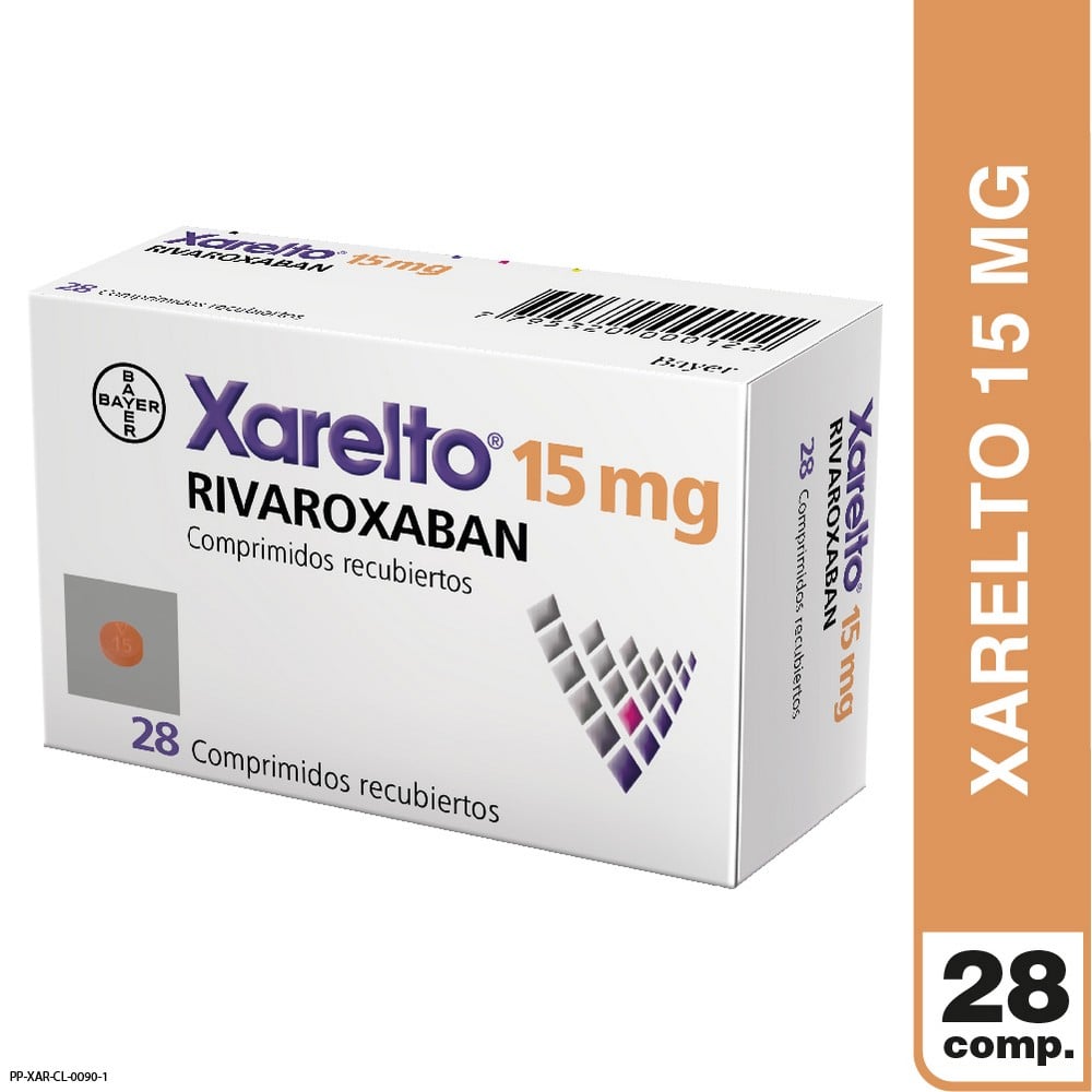XARELTO COMPRIMIDOS RECUBIERTOS 15 mg (RIVAROXABAN)