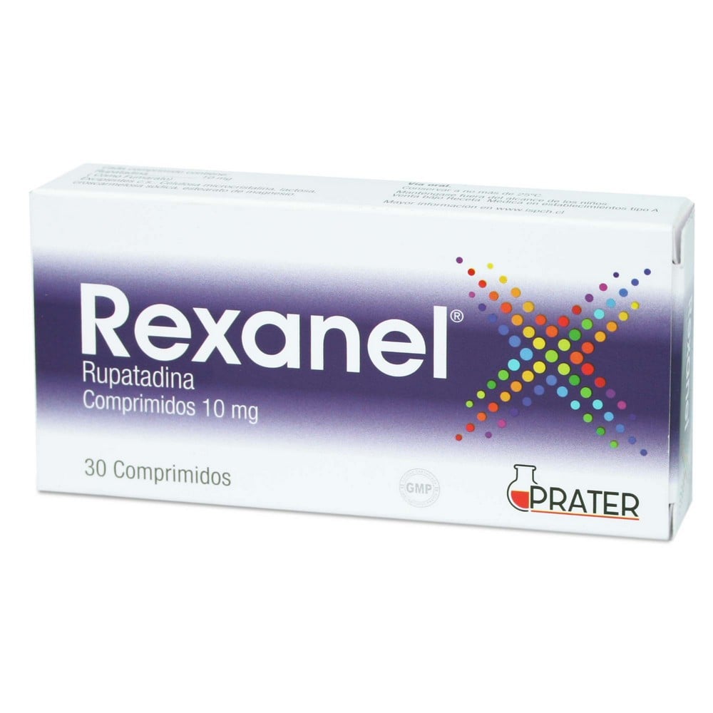 Rexanel Rupatadina 10 mg 30 Comprimidos