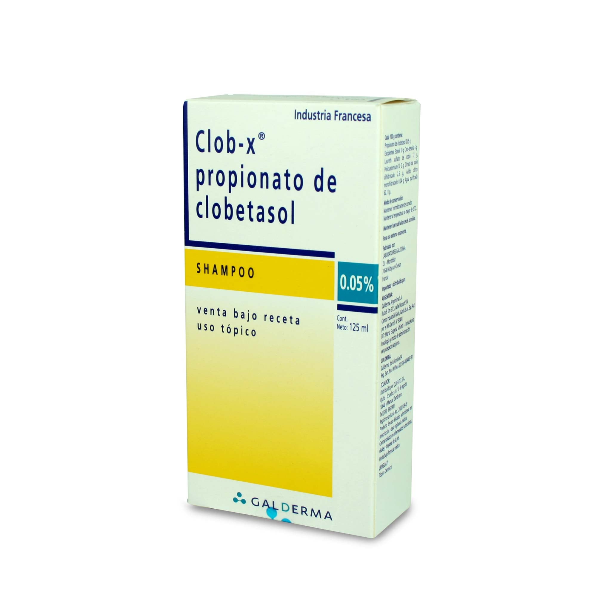 Clob-X Clobetasol 0,05% Shampoo Medicado 118 mL
