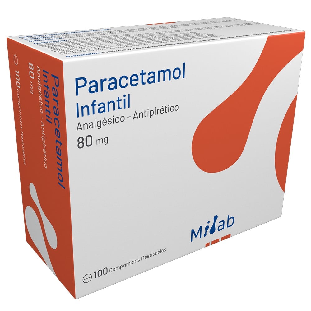 PARACETAMOL INFANTIL COMPRIMIDOS  80 mg