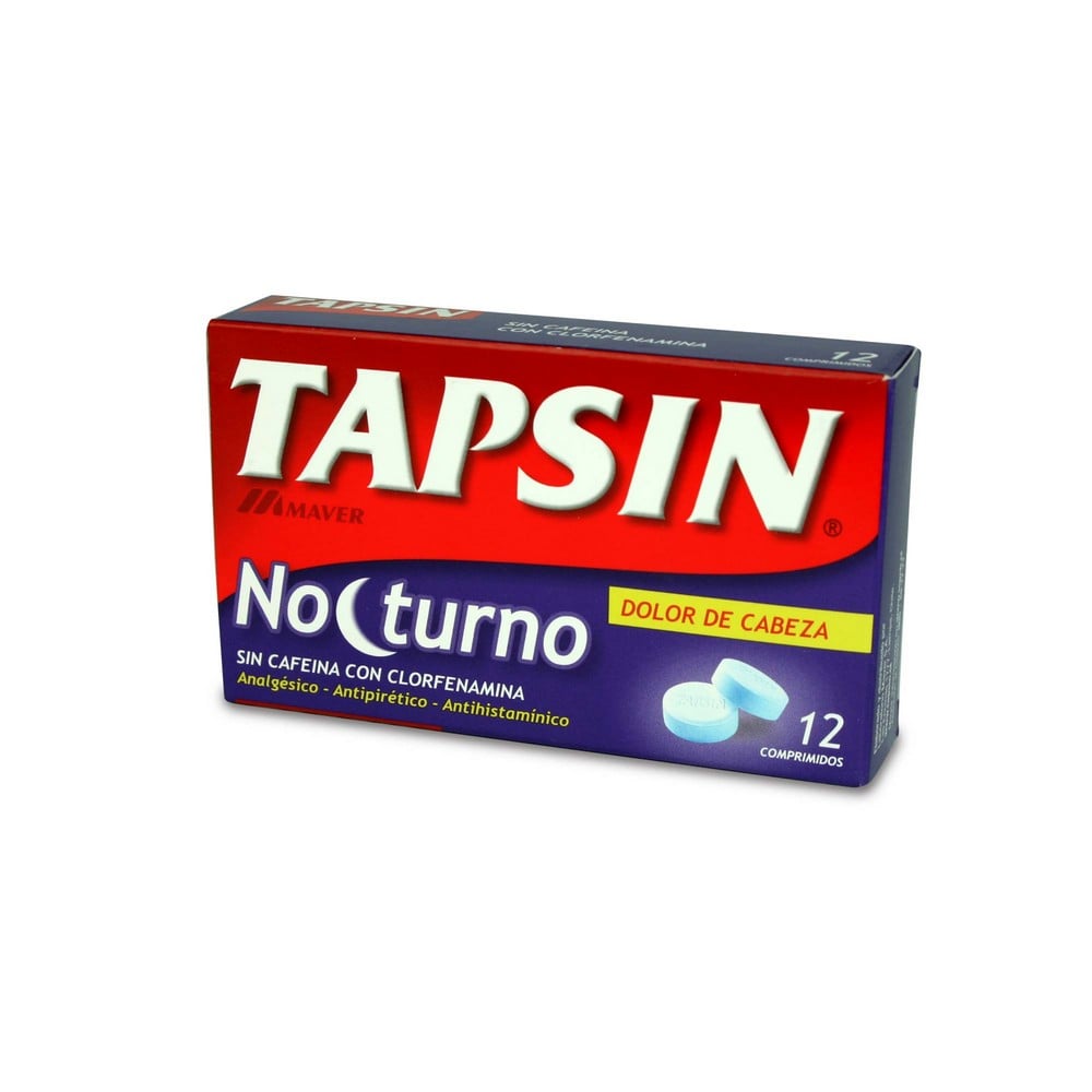 Tapsin Nocturno Paracetamol 500 mg 12 Comprimidos