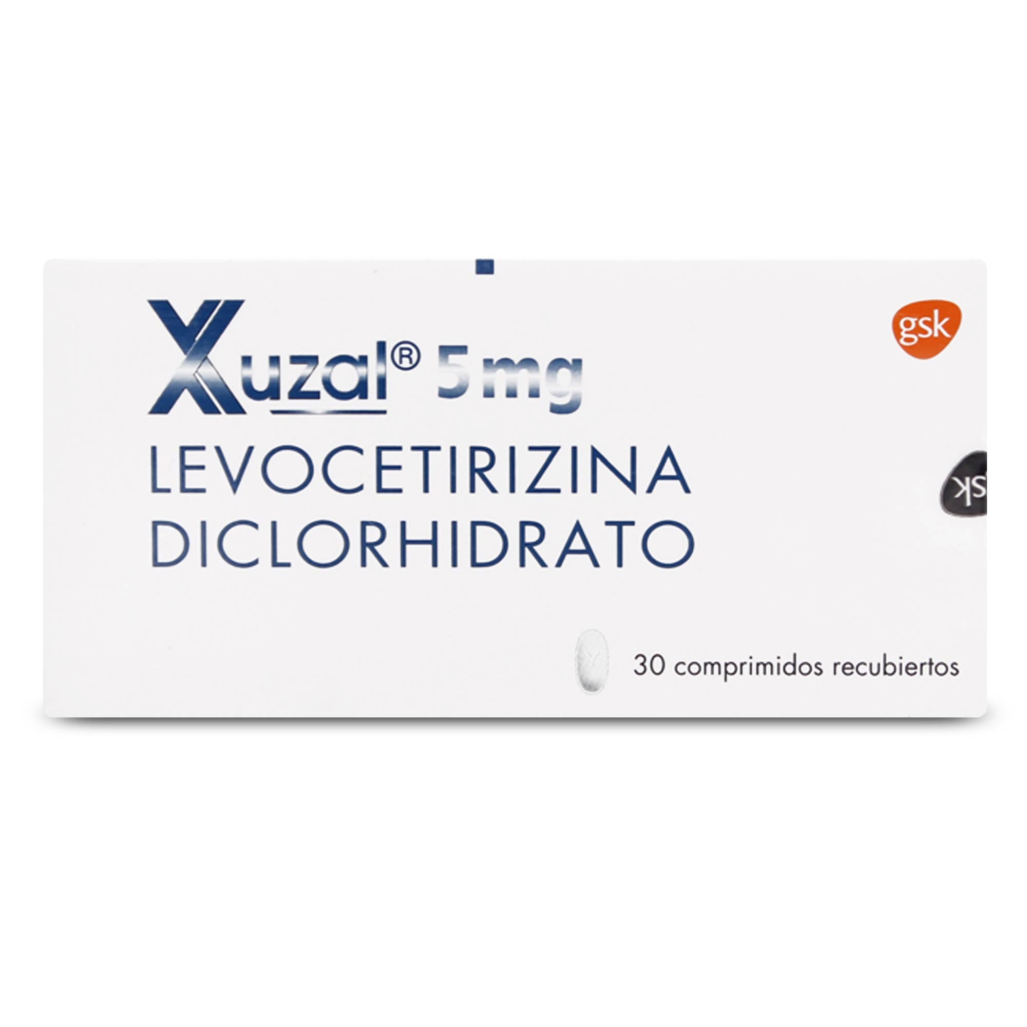 Xuzal Levocetirizina 5 mg 30 Comprimidos Recubierto