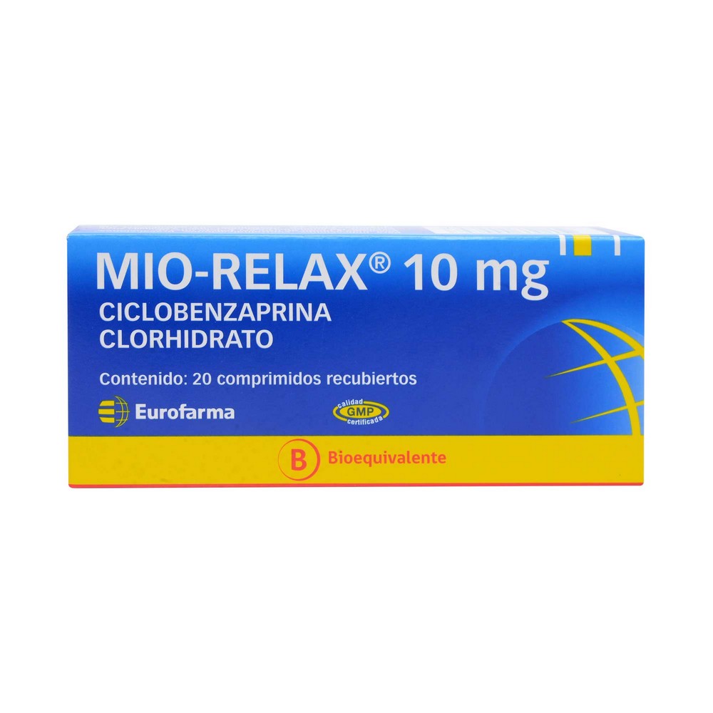 Mio Realax Ciclobenzaprina 10 mg 20 Comprimidos