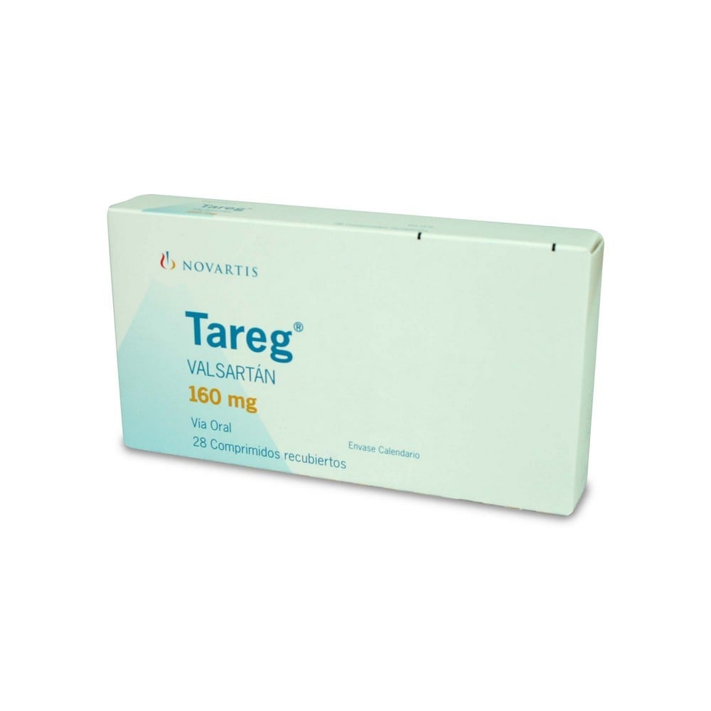 Tareg Valsartan 160 mg 28 Comprimidos