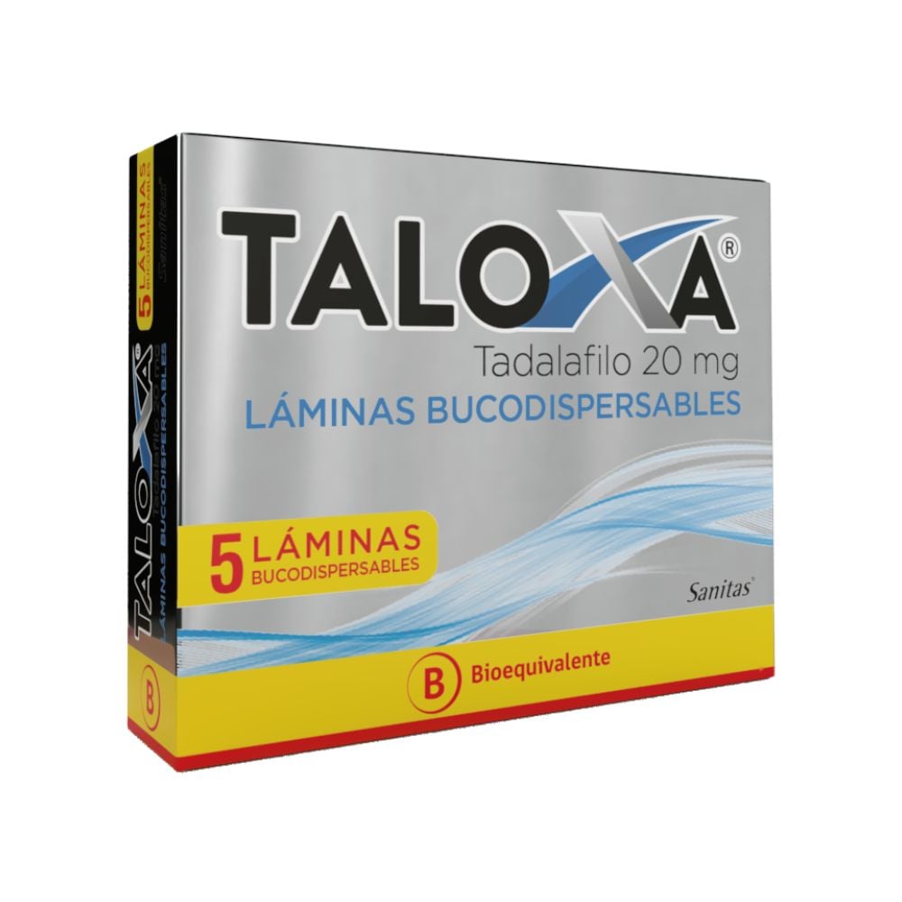 Taloxa Tadalafilo 20 mg 5 Láminas Bucodispersables