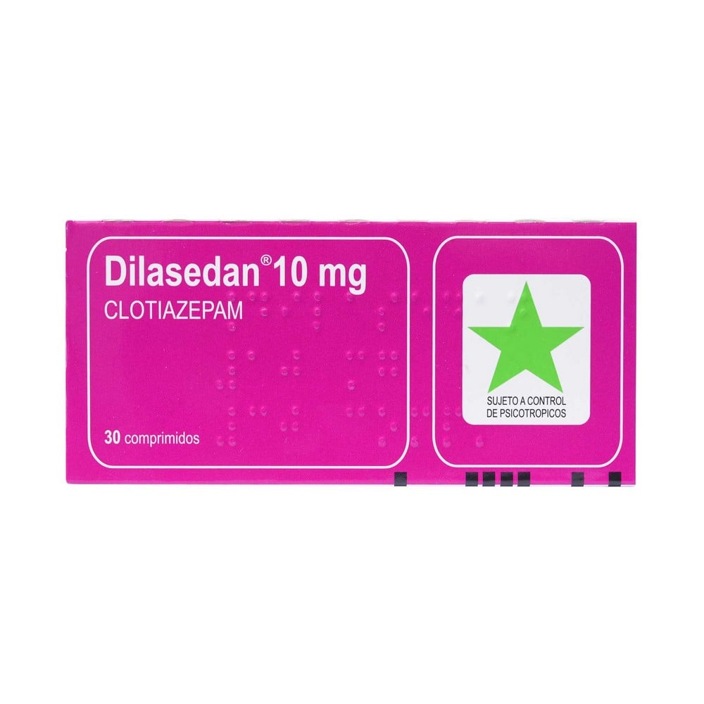 Dilasedan Clotiazepam 10 mg 30 Comprimidos