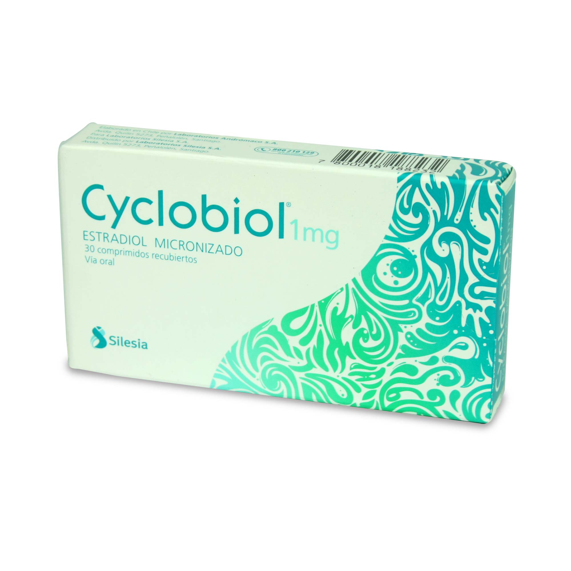 Cyclobiol Estradiol Micronizado 1 mg 30 Comprimidos