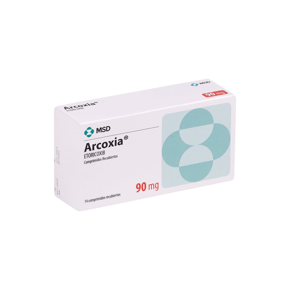 Arcoxia Etoricoxib 90mg 14 Comprimidos Recubiertos