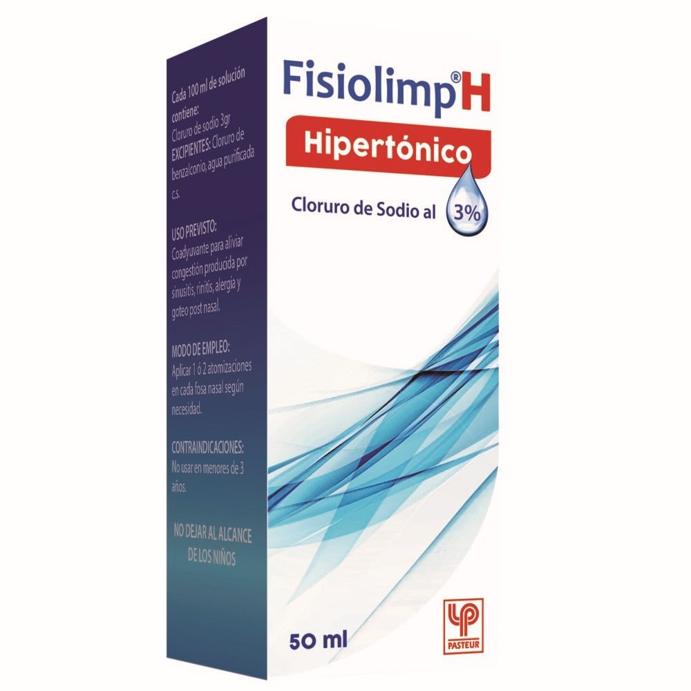 Fisiolimp H Hipertónico Cloruro De Sodio Solución Nasal 50 mL