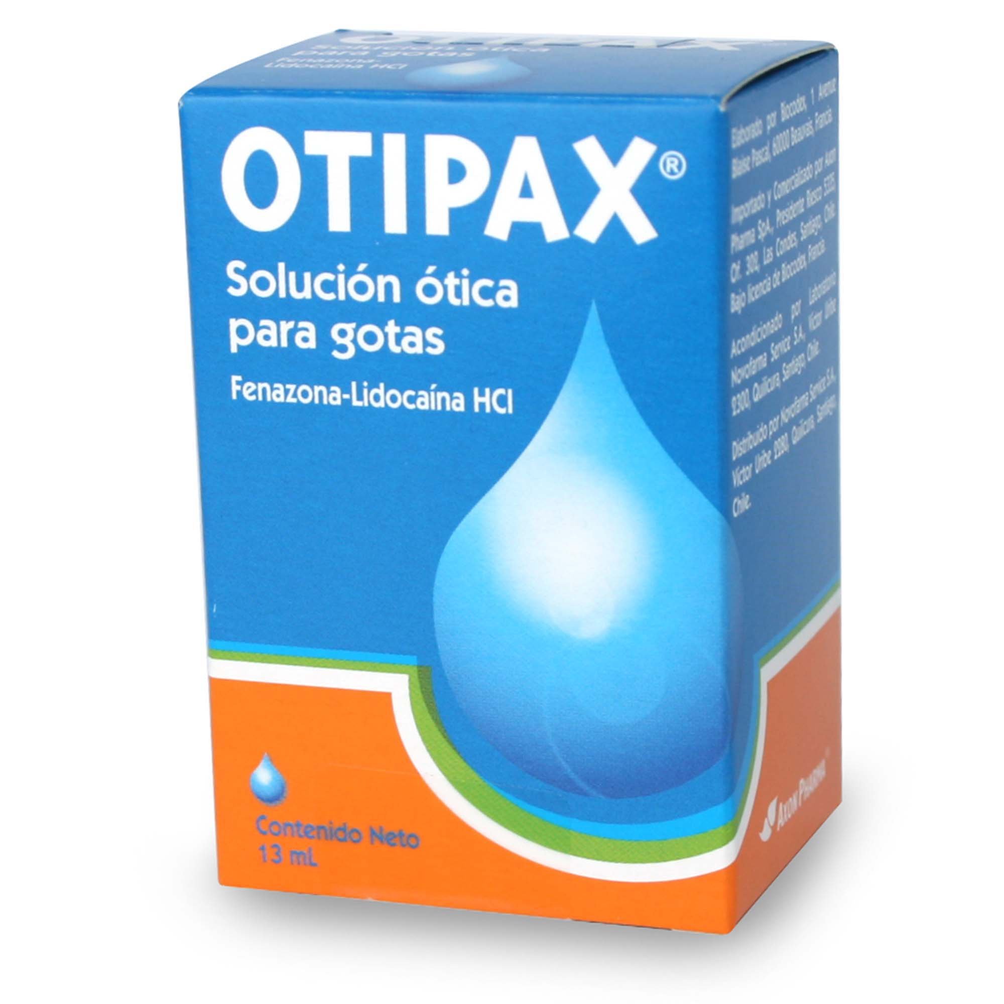 Otipax Fenazona 4,8 gr / 100 mL Lidocaína 1,2 gr / 100 mL Solución Otologica 13 mL