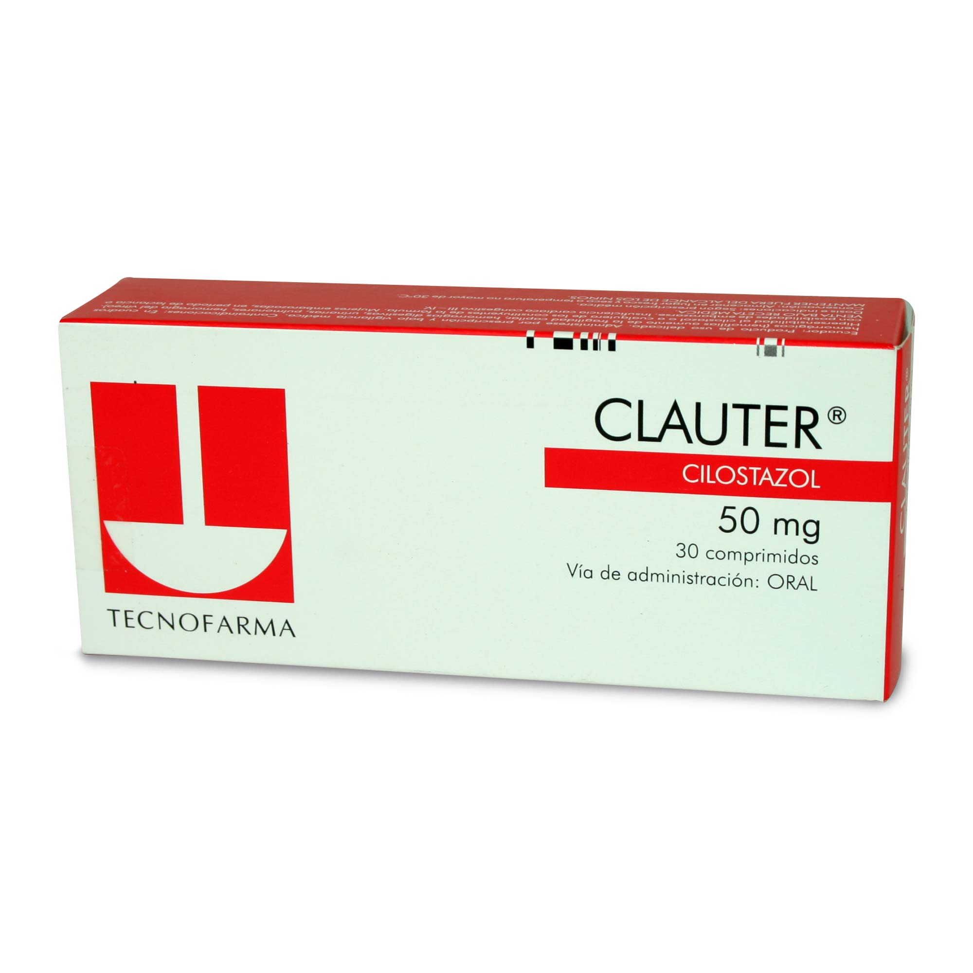 Clauter Cilostazol 50 mg 30 Comprimidos