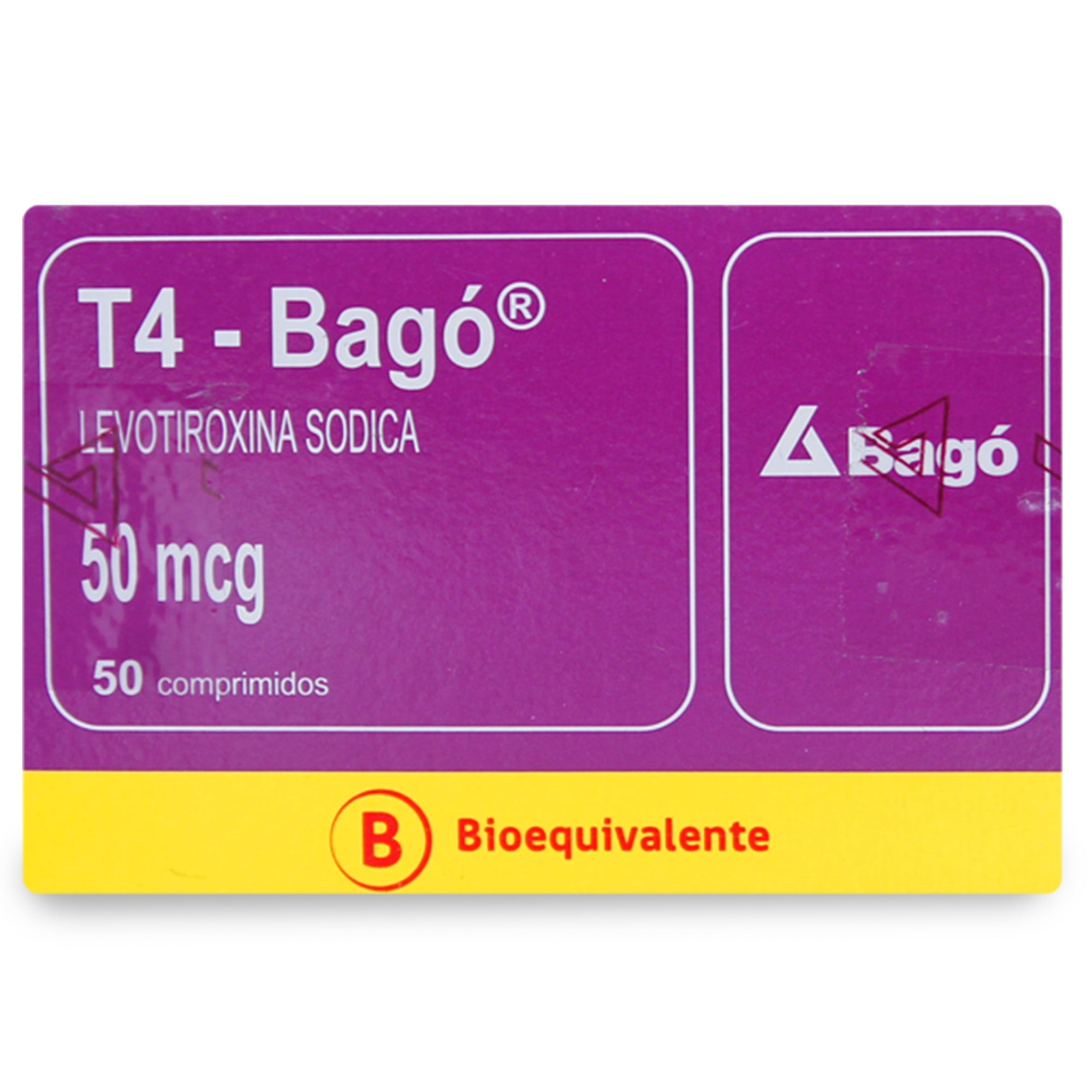 T4-BAGÓ COMPRIMIDOS 50 mcg (LEVOTIROXINA SÓDICA)