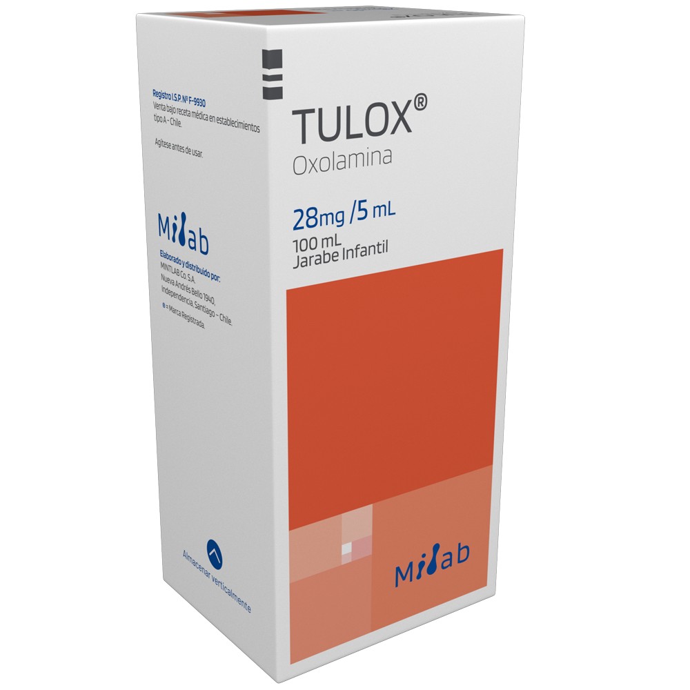 Tulox Pediatrico Oxolamina 28 mg / 5 mL Jarabe 100 mL
