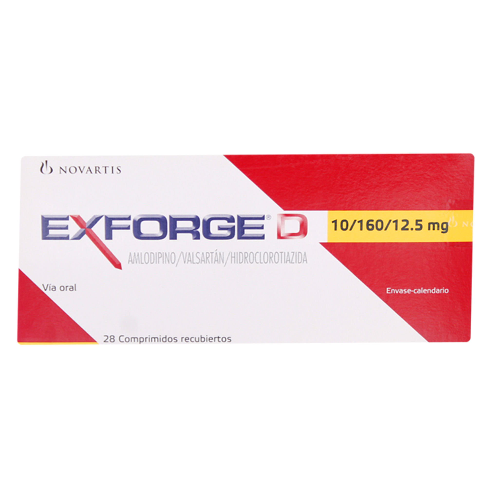 Exforge D Amlodipino 10 mg 28 Comprimido Recubiertos