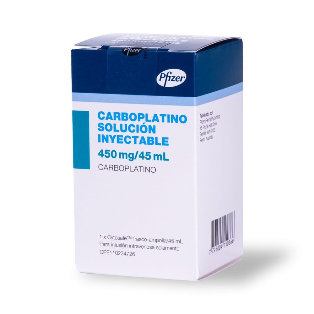 Carboplatino Solución Inyectable 450mg/45 mL