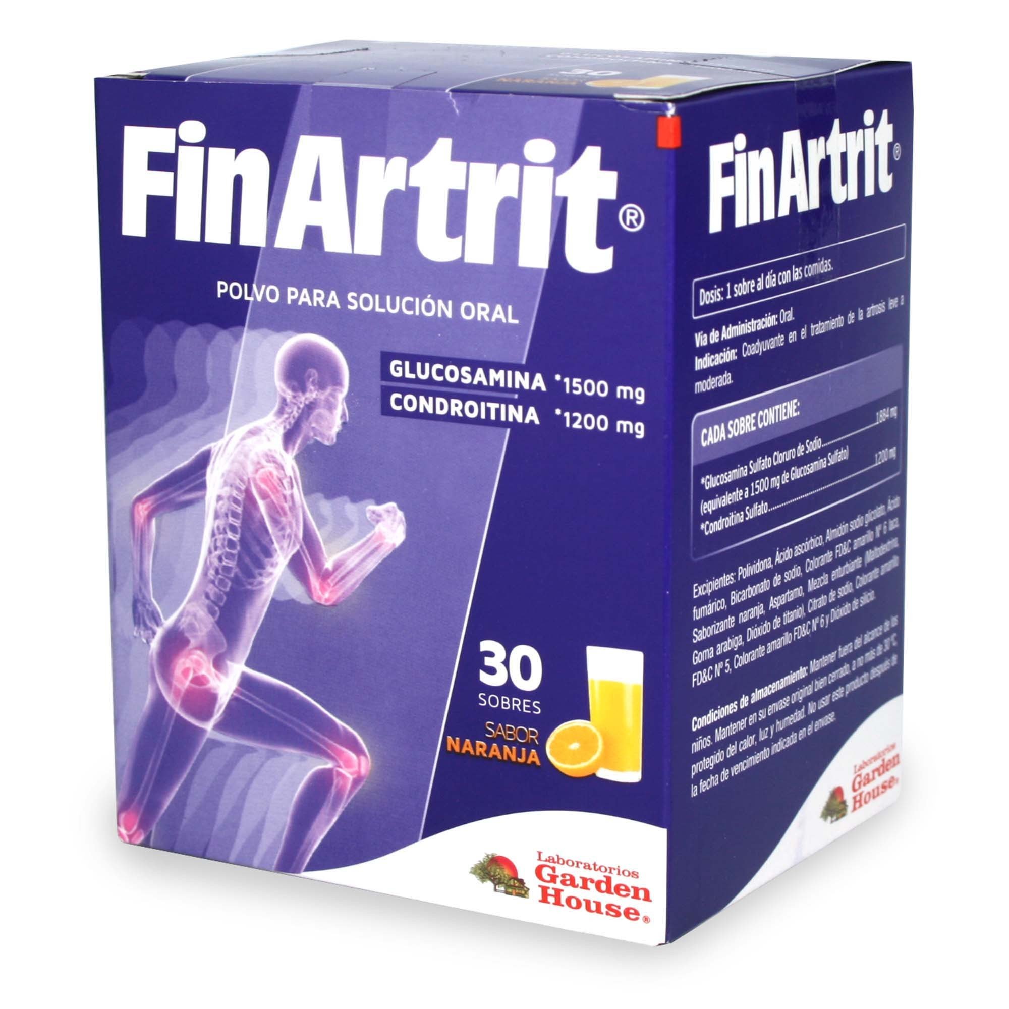 Finartrit Sabor Naranja Glucosamina 1200 mg 30 Sobres