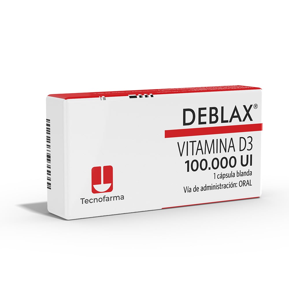 Deblax Vitamina D3 100.000Ui 1 Cápsula Blanda