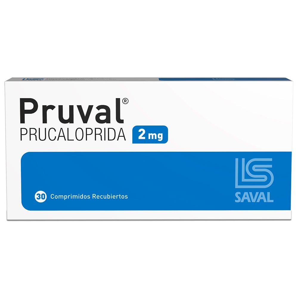 Pruval Prucaloprida 2 mg 30 Comprimidos