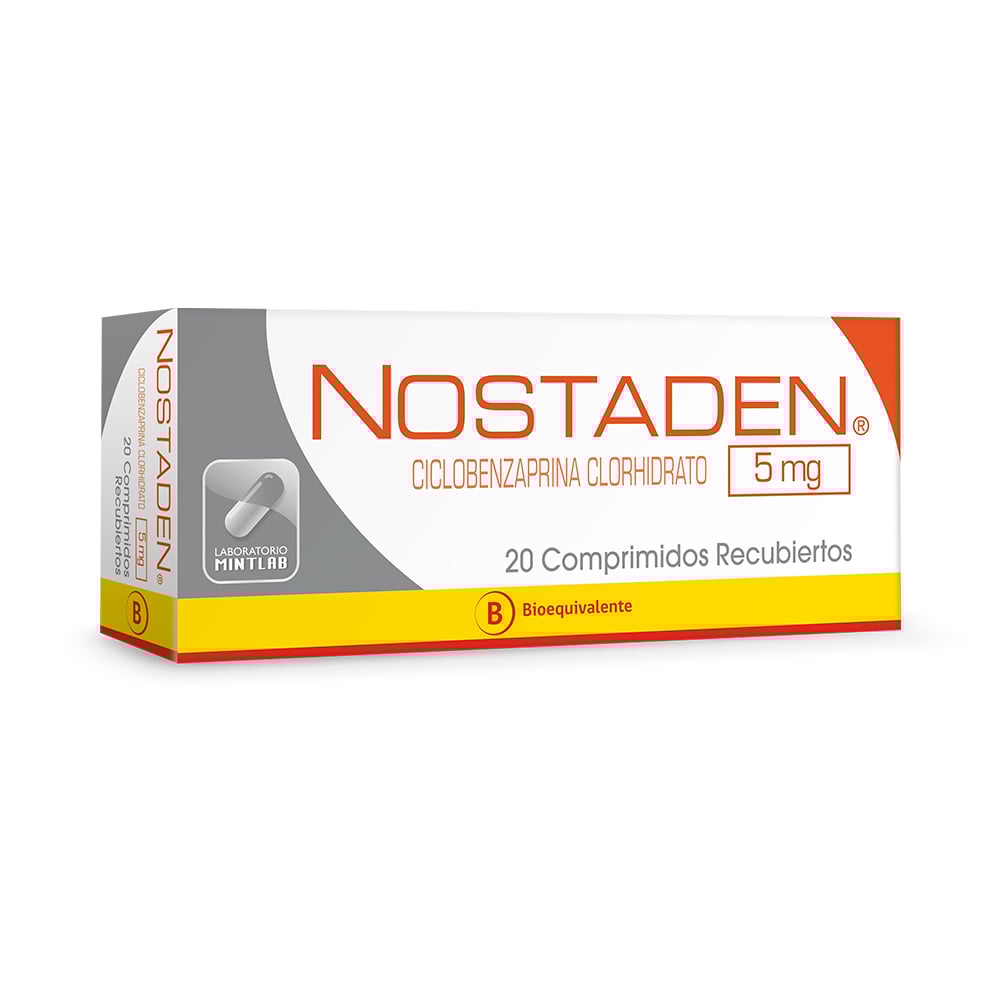 Nostaden Ciclobenzaprina 5 mg 20 Comprimidos Recubierto
