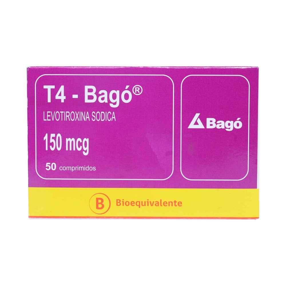 T4-BAGÓ COMPRIMIDOS 150 mcg (LEVOTIROXINA SÓDICA)