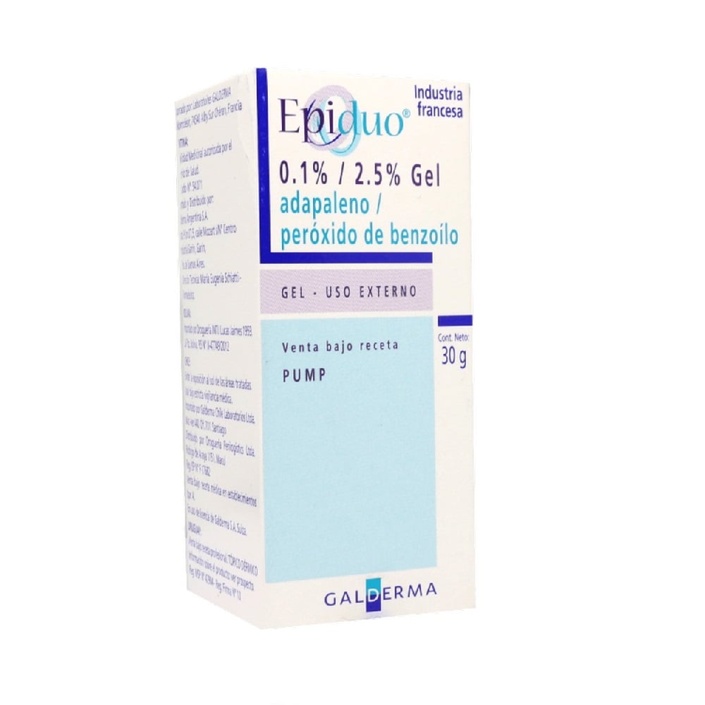 Epiduo Adapaleno 0,1% Gel Tópico 30 gr con Bomba Dosificadora