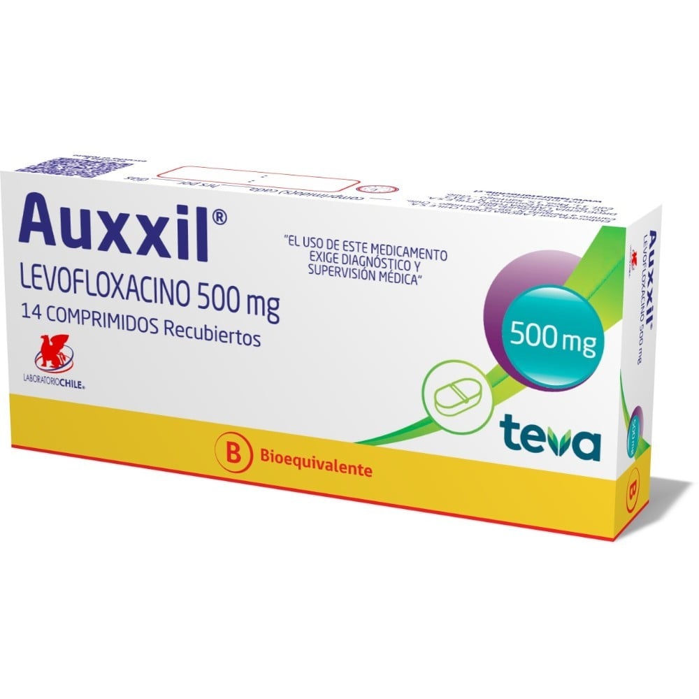 Auxxil Levofloxacina 500 mg 14 Comprimidos