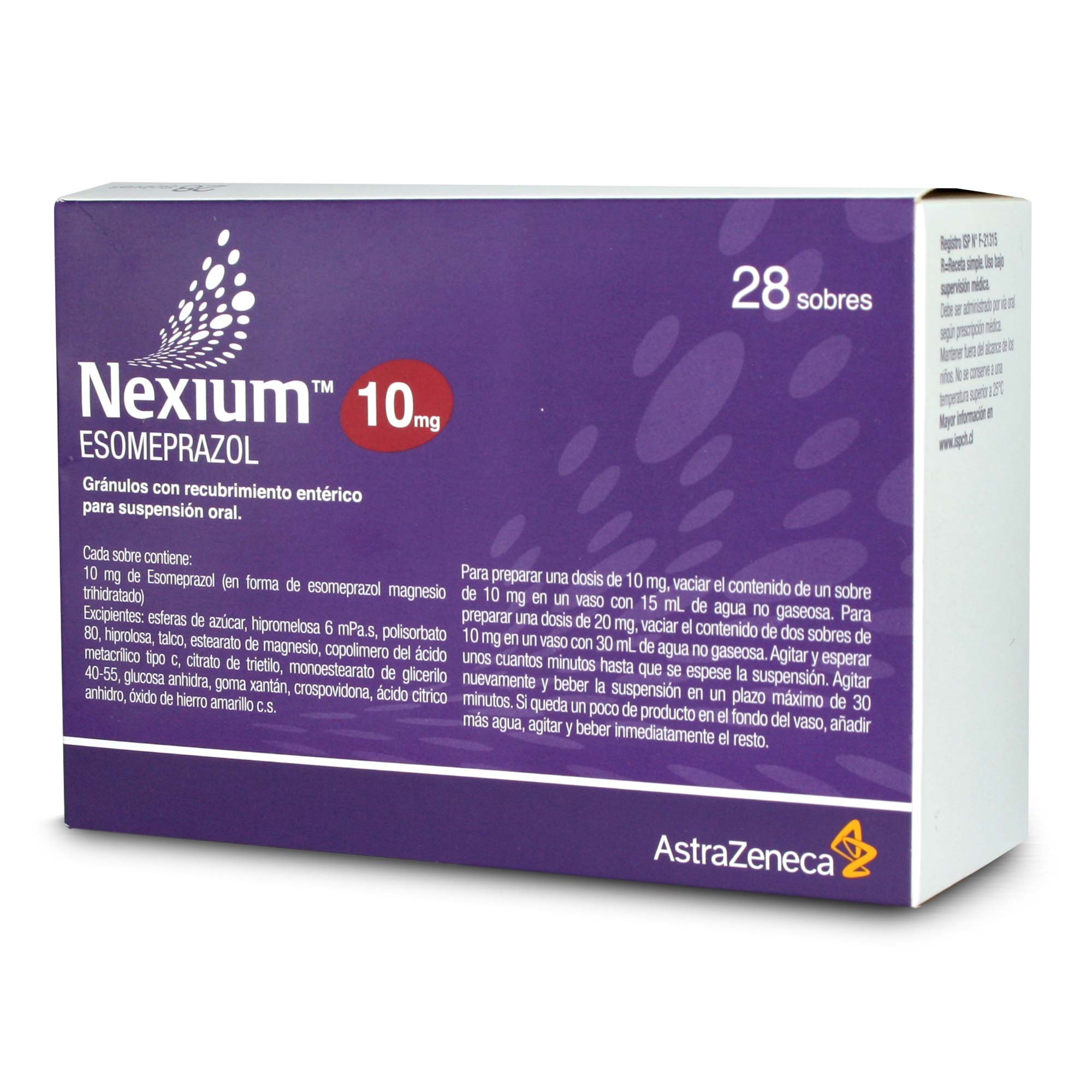 Nexium Esomeprazol 10 mg 28 Sobres