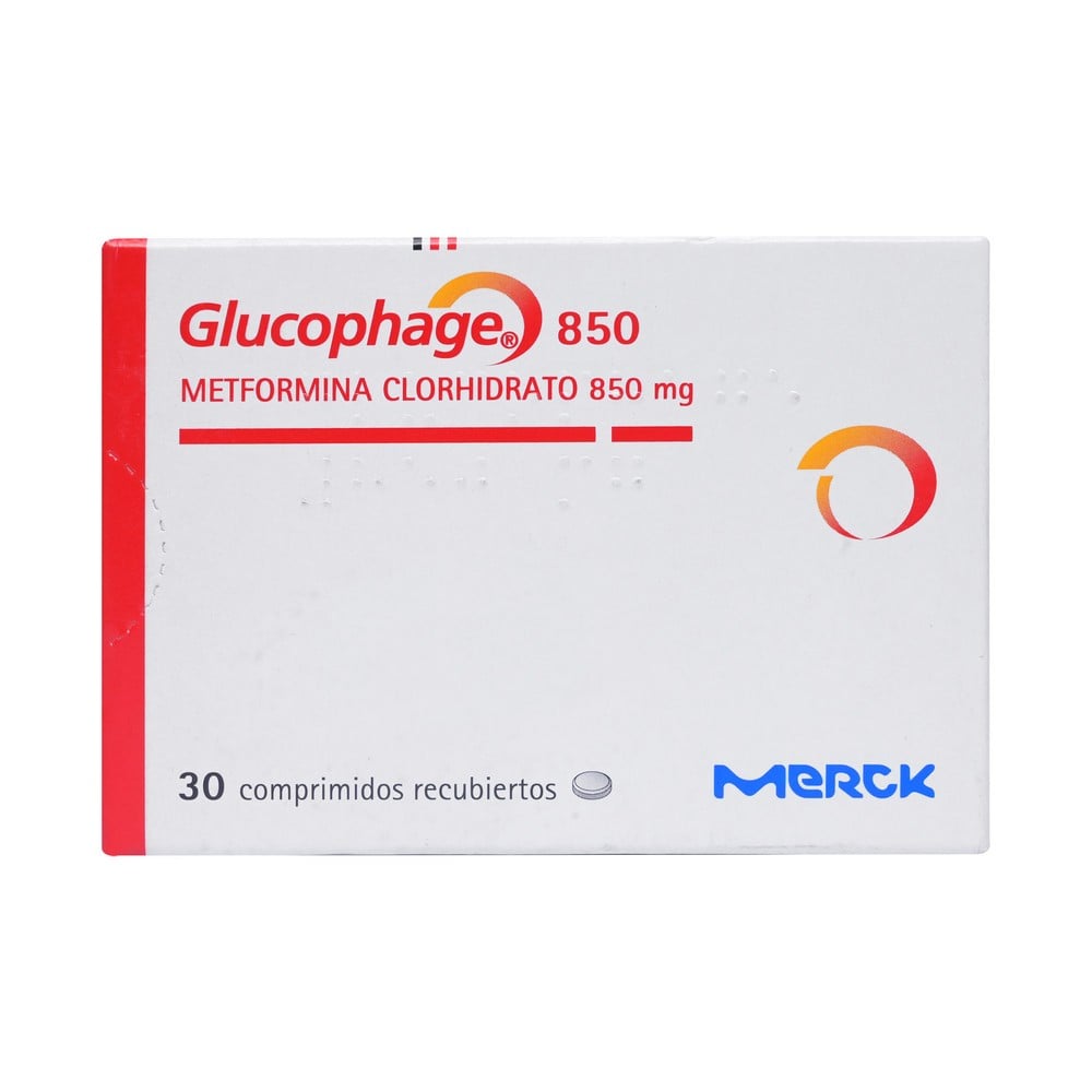 Glucophage Metformina 850 mg 30 Comprimidos