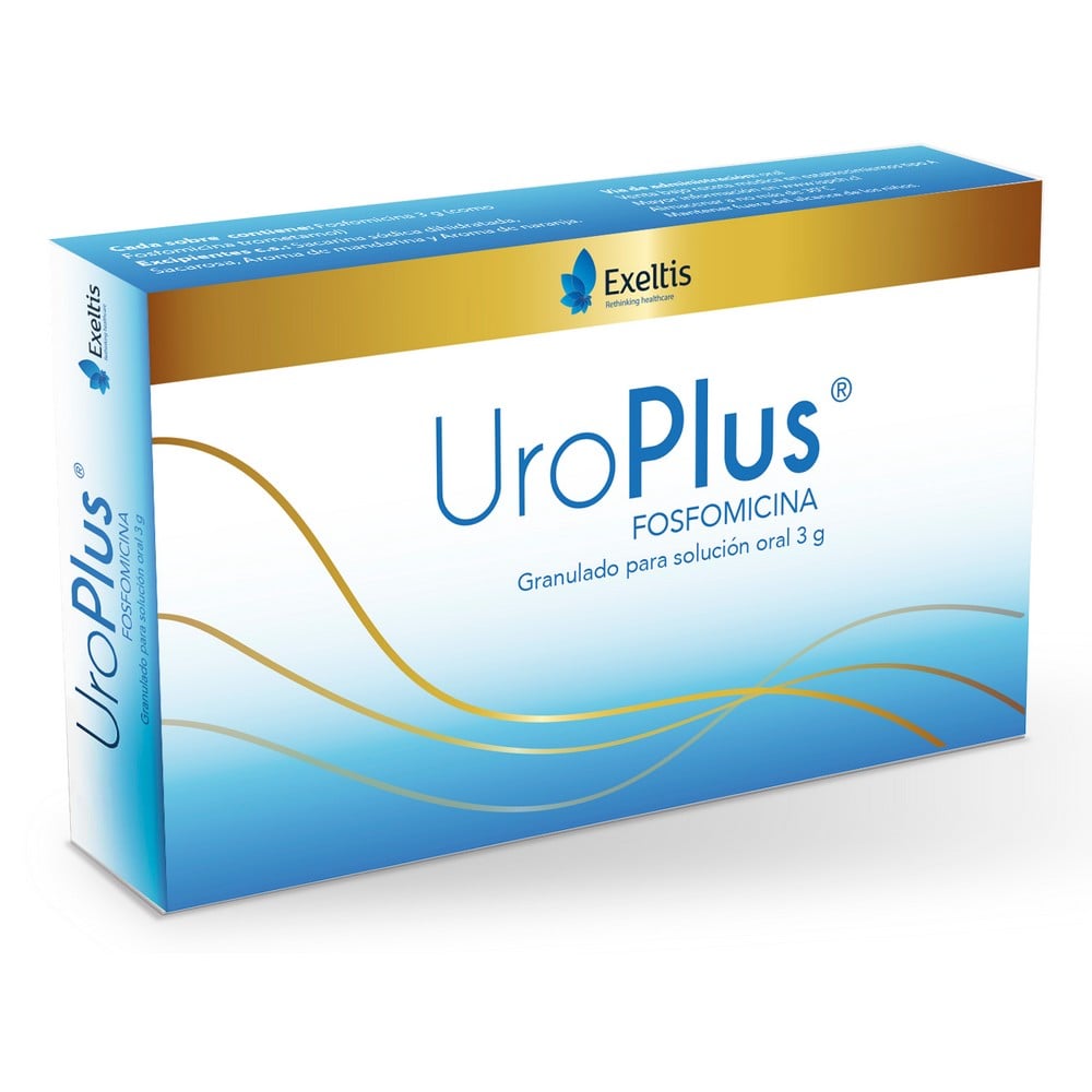 Uroplus Fosfomicina 3 gr Granulos para Solucion Oral 1 Sobre